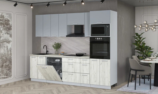 Кухонный гарнитур Интерлиния Мила Лайт 2.7-ПМ1