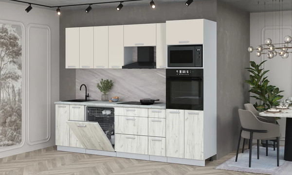 Кухонный гарнитур Интерлиния Мила Лайт 2.7-ПМ1