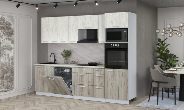 Кухонный гарнитур Интерлиния Мила Лайт 2.7-ПМ1