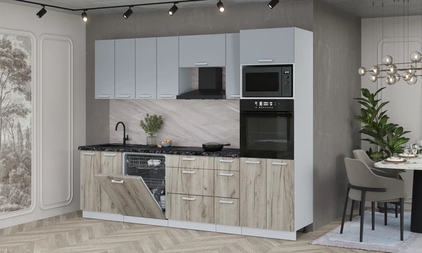 Кухонный гарнитур Интерлиния Мила Лайт 2.7-ПМ1