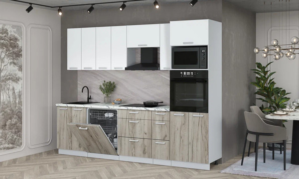 Кухонный гарнитур Интерлиния Мила Лайт 2.7-ПМ1