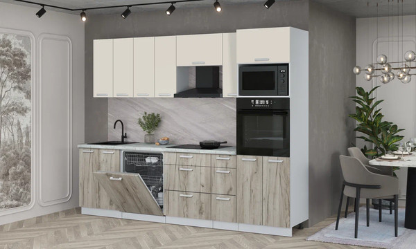 Кухонный гарнитур Интерлиния Мила Лайт 2.7-ПМ1