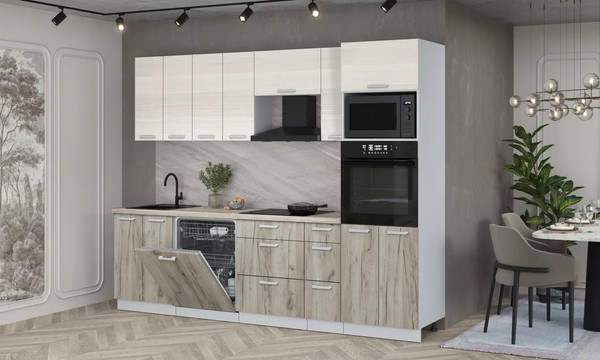 Кухонный гарнитур Интерлиния Мила Лайт 2.7-ПМ1