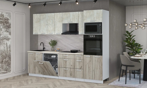 Кухонный гарнитур Интерлиния Мила Лайт 2.7-ПМ1