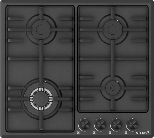Газовая варочная панель Vitek VGH 6410W MBK - фото