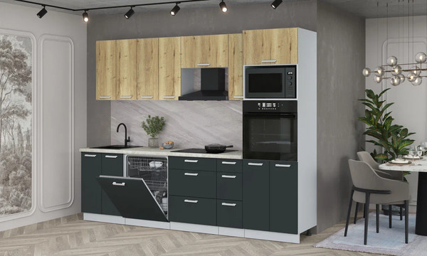 Кухонный гарнитур Интерлиния Мила Лайт 2.7-ПМ1