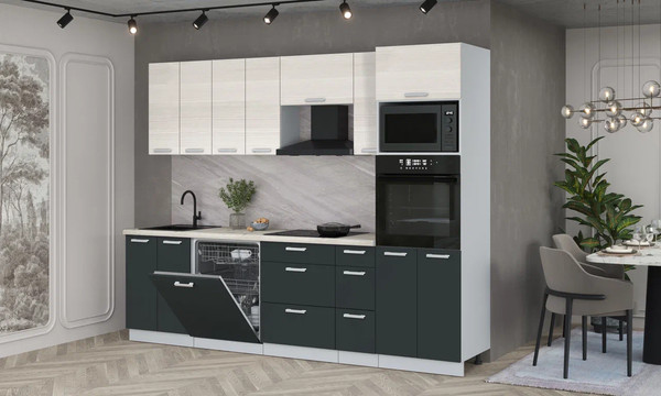 Кухонный гарнитур Интерлиния Мила Лайт 2.7-ПМ1