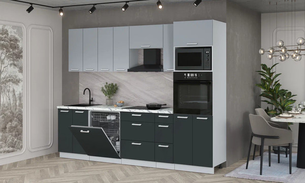 Кухонный гарнитур Интерлиния Мила Лайт 2.7-ПМ1