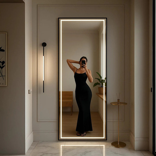 Зеркало Emze Led Line 180х60 / LINE.180.60.CHE.LED