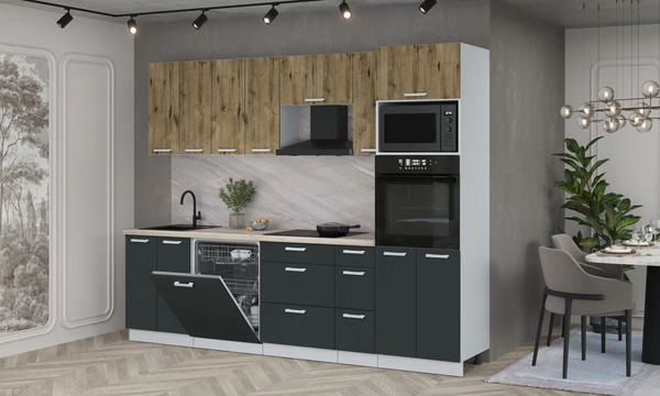 Кухонный гарнитур Интерлиния Мила Лайт 2.7-ПМ1