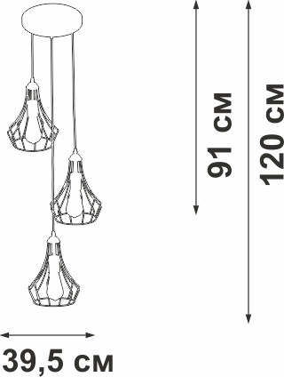 Люстра Vitaluce V2566-1/3S