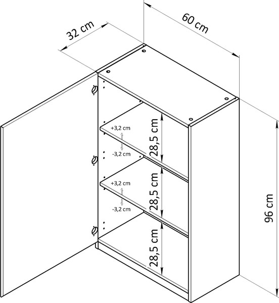 Шкаф навесной для кухни Dipriz Виола / Д.73086.1