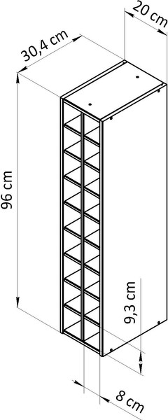 Шкаф навесной для кухни Dipriz Виола / Д.73089.1