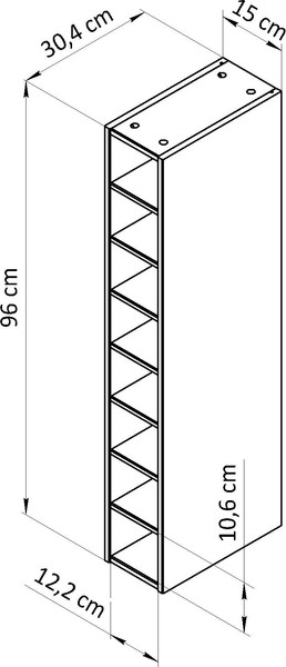 Шкаф навесной для кухни Dipriz Виола / Д.73096.1