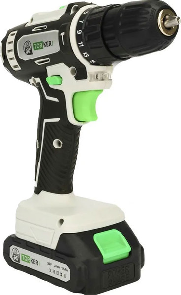 Аккумуляторная дрель-шуруповерт Torker MA20-2 - фото