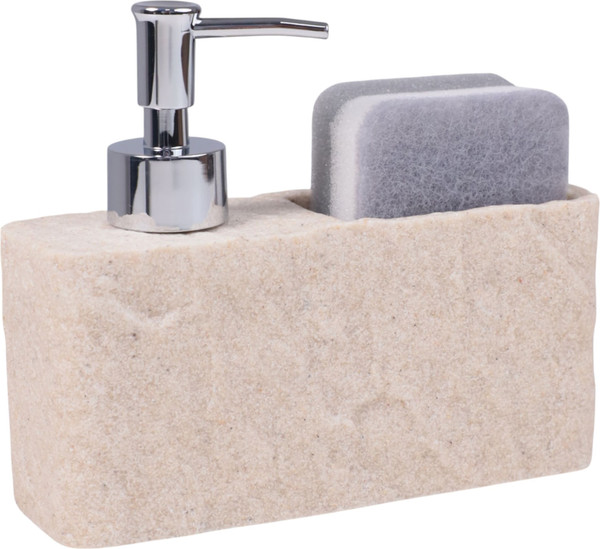 Дозатор для жидкого мыла AksHome Nexus с подставкой для губки - фото