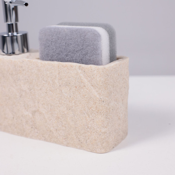 Дозатор для жидкого мыла AksHome Nexus с подставкой для губки