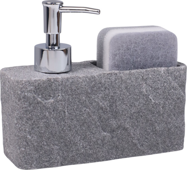 Дозатор для жидкого мыла AksHome Nexus с подставкой для губки - фото