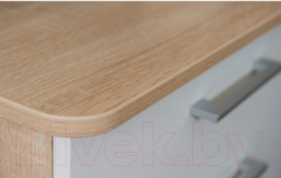 Письменный стол Империал Гарвард ЛВ 130x120 (дуб сонома/белый)