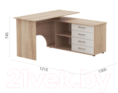 Письменный стол Империал Гарвард ПР 130x120