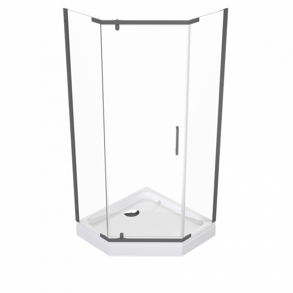 Душевой уголок Triton Дека Графит 90х90
