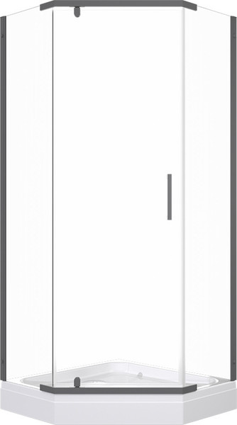 Душевой уголок Triton Дека Графит 100х100 - фото