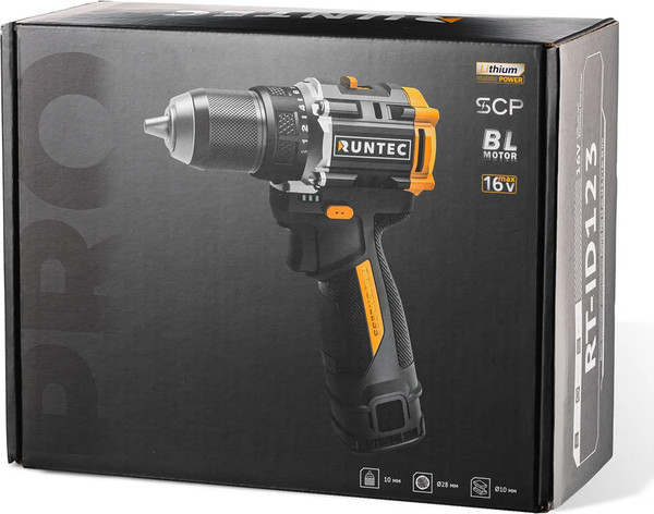 Аккумуляторная дрель-шуруповерт RUNTEC Pro RT-ID123