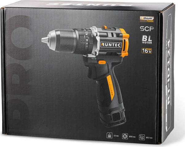 Аккумуляторная дрель-шуруповерт RUNTEC Pro RT-ID124