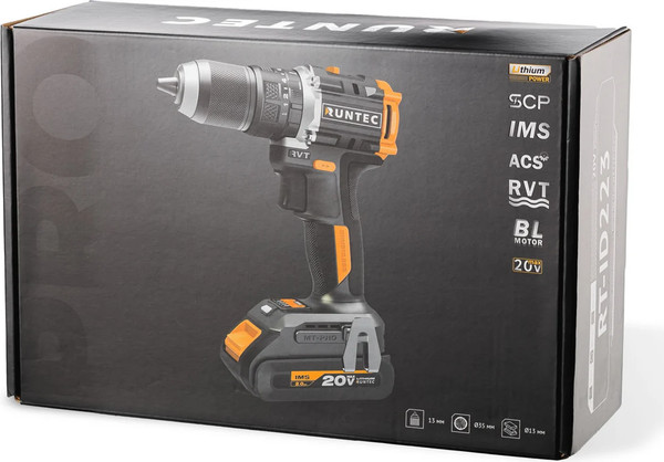 Аккумуляторная дрель-шуруповерт RUNTEC Pro RT-ID223