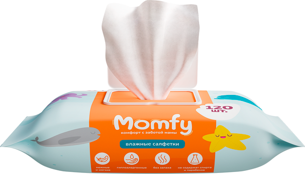 Влажные салфетки детские Momfy 360шт