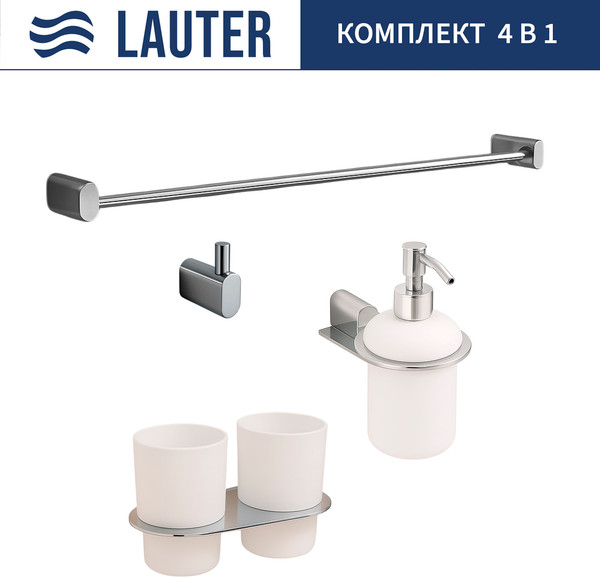 Набор аксессуаров для ванной Lauter 21SH2081 + 21SH42091 + 21SH2091 + 21SH42011 - фото
