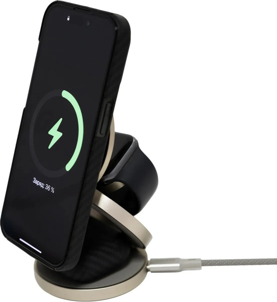 Зарядное устройство беспроводное Magssory Disc Signature 3в1 WCH033T