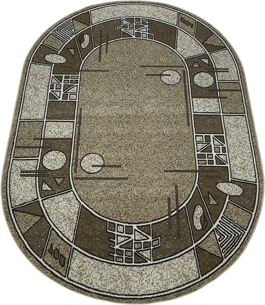 Ковер Белка Лайла де Люкс Овал 15804 10822 - фото