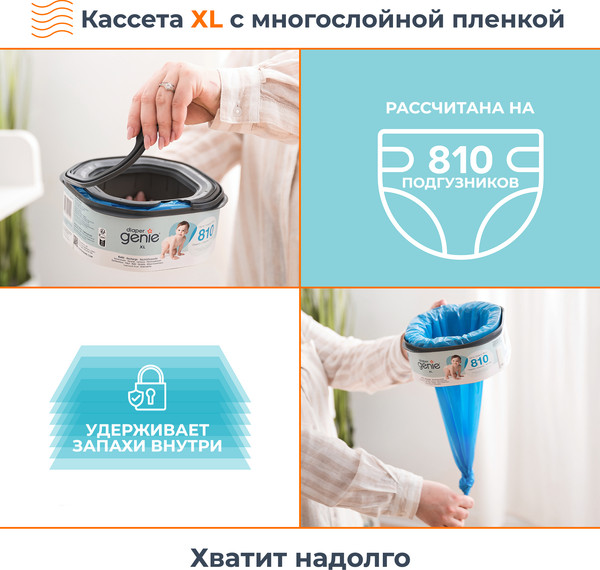 Накопитель подгузников Angelcare Diaper Genie Select / 2500