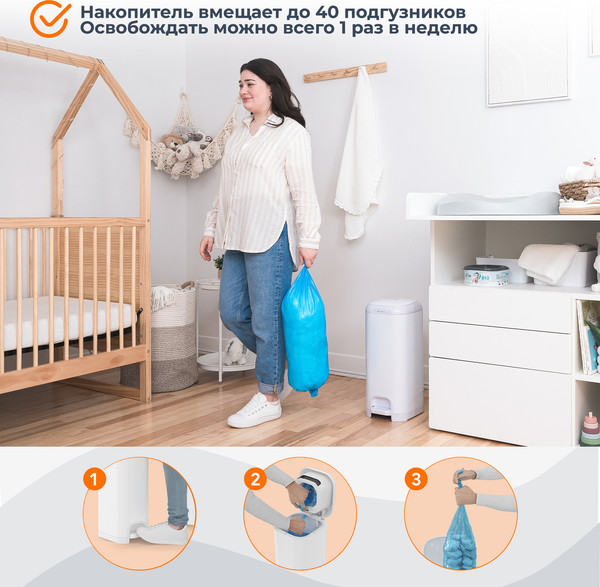 Накопитель подгузников Angelcare Diaper Genie Select / 2500