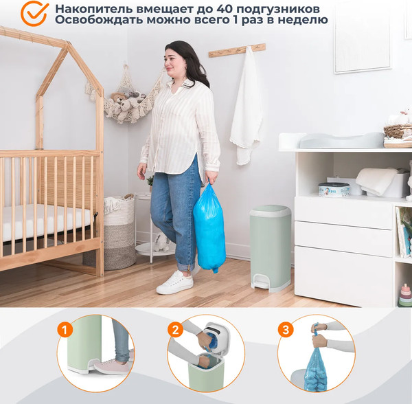 Накопитель подгузников Angelcare Diaper Genie Select / 2502