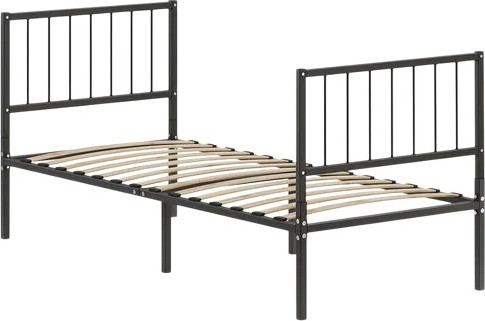 Односпальная кровать Домаклево Металика В4+В3 80х200 - фото