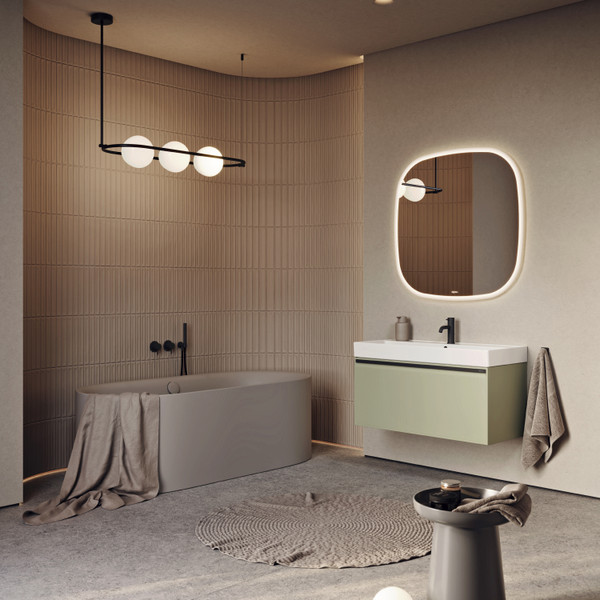 Тумба с умывальником Aqwella Pure PUR0110SH+4610119205164