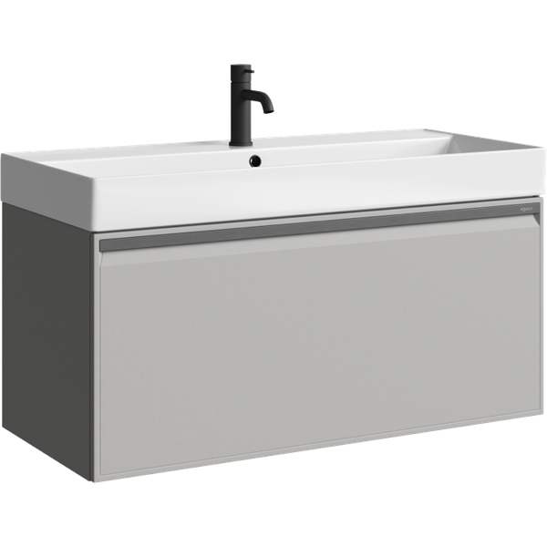 Тумба с умывальником Aqwella Pure PUR0110ST+4610119205164 - фото