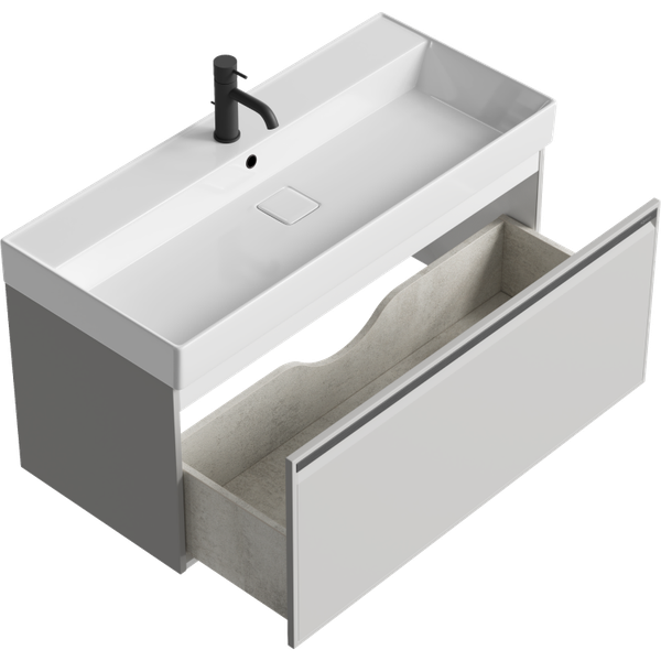 Тумба с умывальником Aqwella Pure PUR0110ST+4610119205164