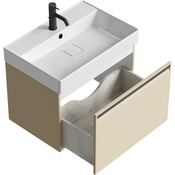 Тумба с умывальником Aqwella Pure PUR0165KS+4610119204013