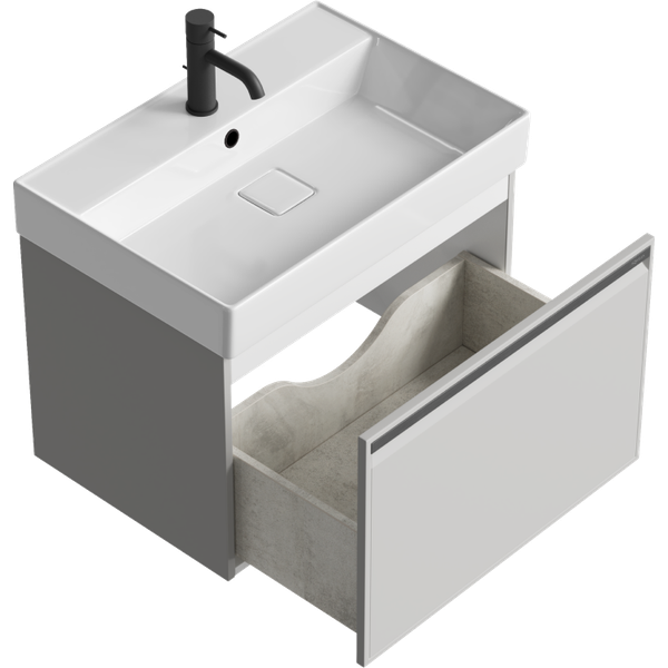 Тумба с умывальником Aqwella Pure PUR0165ST+4610119204013