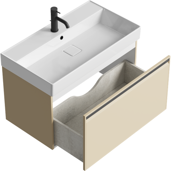 Тумба с умывальником Aqwella Pure PUR0108KS+4610119205126