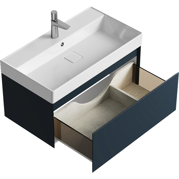 Тумба с умывальником Aqwella Geometria GE01081GRM+4610119205126