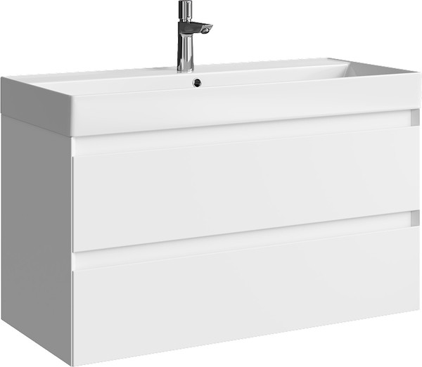 Тумба с умывальником Aqwella Geometria GE01102WM+4610119205164 - фото