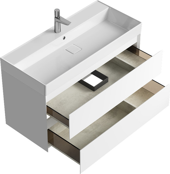 Тумба с умывальником Aqwella Geometria GE01102WM+4610119205164