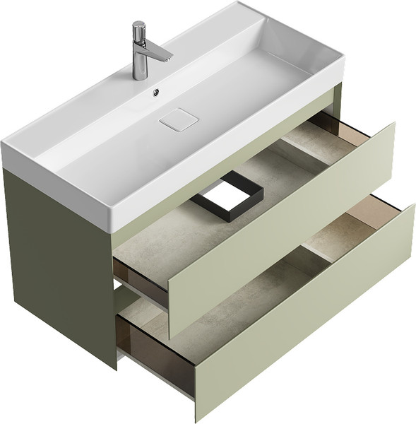 Тумба с умывальником Aqwella Geometria GE01102SH+4610119205164