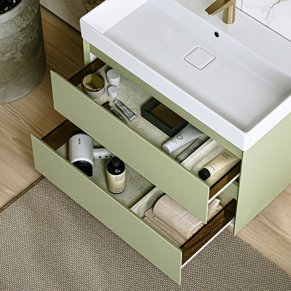 Тумба с умывальником Aqwella Geometria GE01102SH+4610119205164