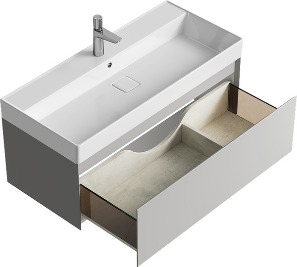 Тумба с умывальником Aqwella Geometria GE01101ST+4610119205164