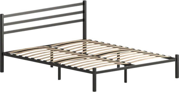 Полуторная кровать Домаклево Сталь 140х190 - фото